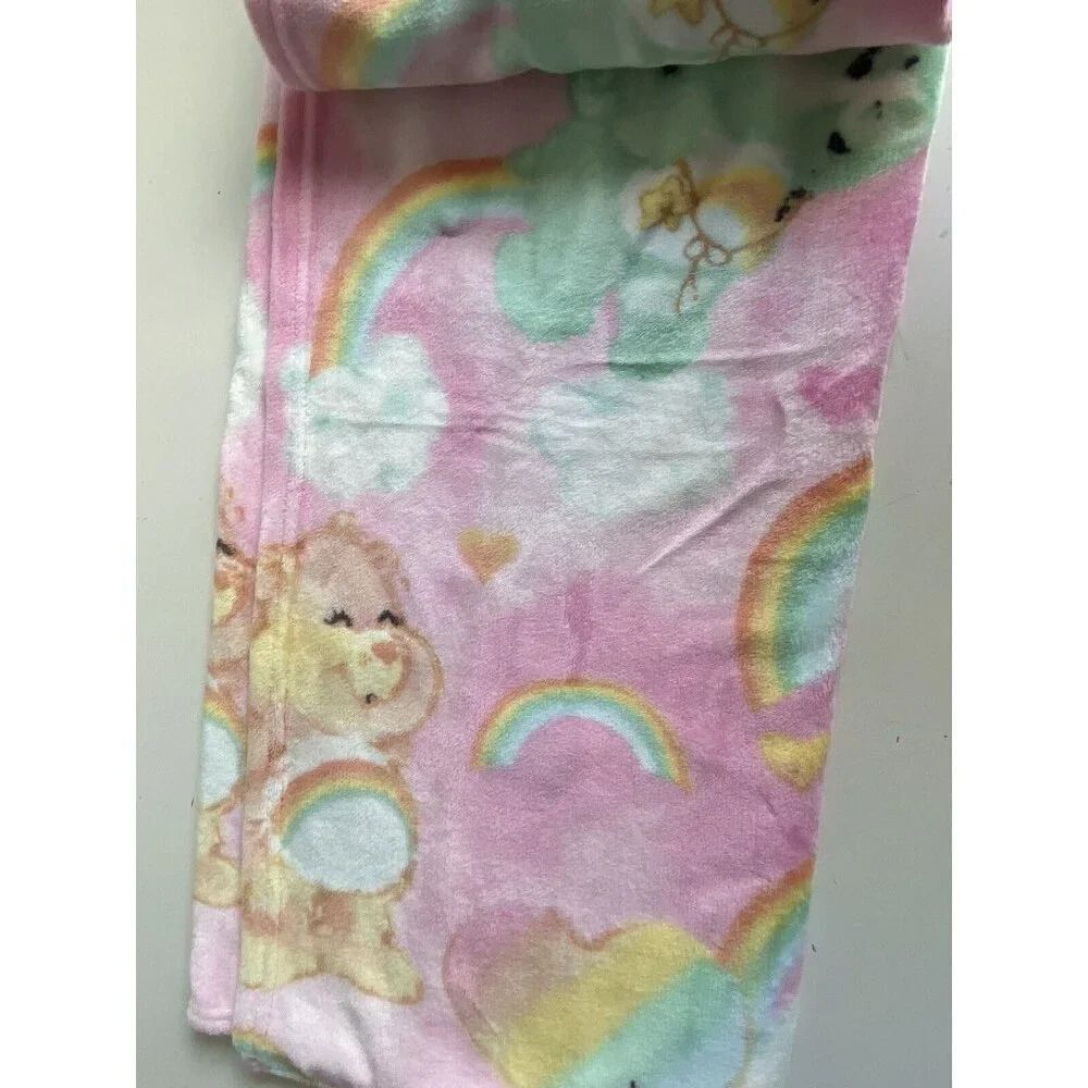 Care Bears Soft Plush Throw Blanket 50 X 70” Rainbow‎ Hearts Love Valentines NEW - Picture 12 of 14